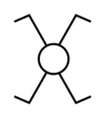 symbol des Kreuzschalter