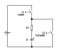 Laden und Entladen eines Kondensators