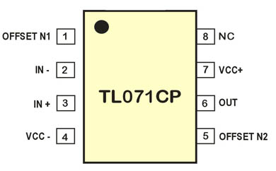 TL071CP Pinbelegung