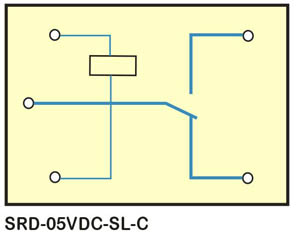 relais_srd_05vdc_sl_c Pinseite (Pinbelegung)