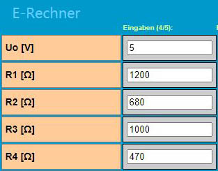 Beispiel 2 Eingaben