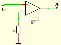 Schaltung OPV nichtinvertierend