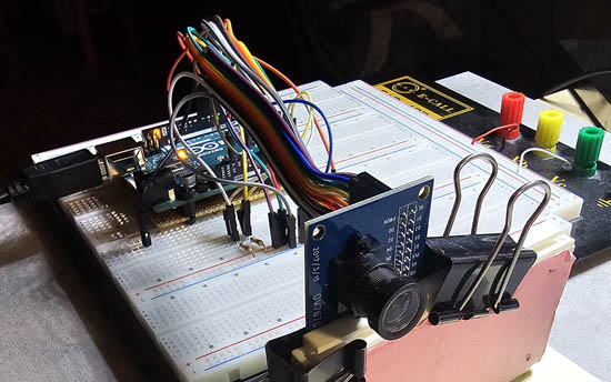 Testschaltung mit Kamera