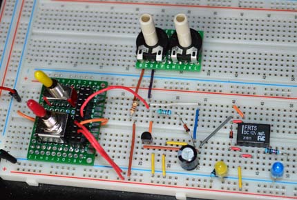 Einschaltverzögerung mit Z-Diode (Testschaltung)