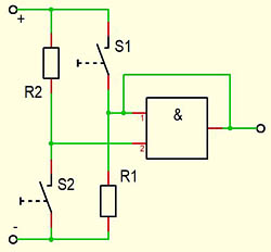 Selbsthaltung mit positiver Flanke (Schema)