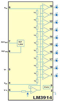 MEINE SCHALTUNG *** : Spannungsmessung mit LM3914