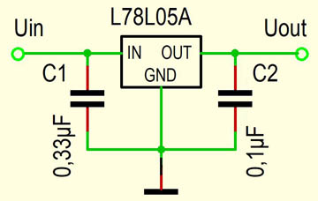 l78l05a Grundschaltung