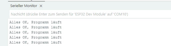 Ansicht serieller Monitor