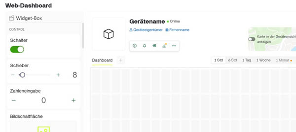 Dasboard Eingabefeld