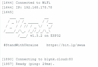Status der Verbindung