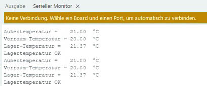 Ausgabe serieller Monitor