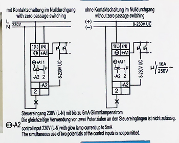 Impulsschalter (Anschluß-Schema)