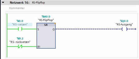 RS-FlipFlop SPS