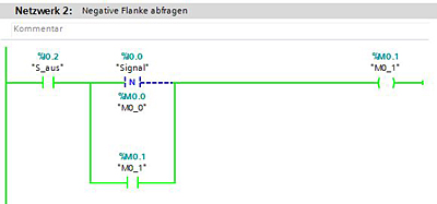 Operand auf negative Signalflanke abfragen