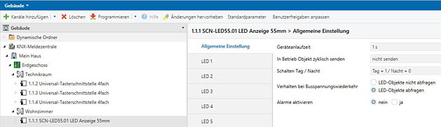 Parameter Anzeige