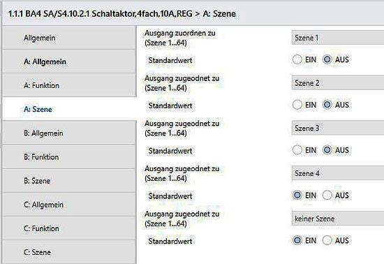 Schaltaktor_Szenen_Zuordnung