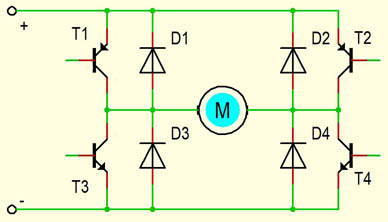 H-Brücke mit Freilaufdioden
