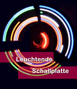 Leuchtende Schallplatte