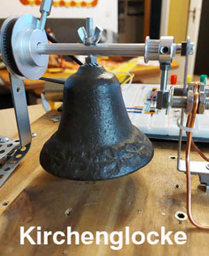 Kirchenglocke per Knopfdruck steuern