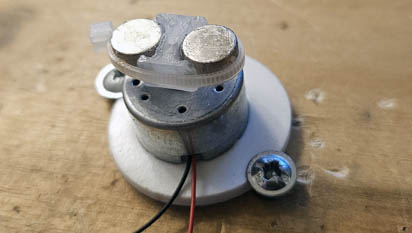 Magnete an der Motorwelle