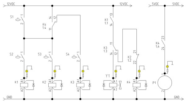 Schaltplan mit LEDs