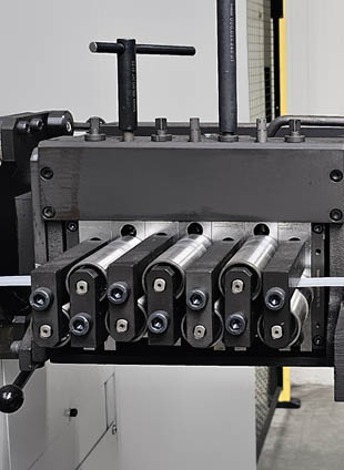 Richtwerk mit sieben Richtwalzen