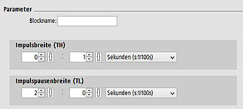 Impulsgeber Parameter