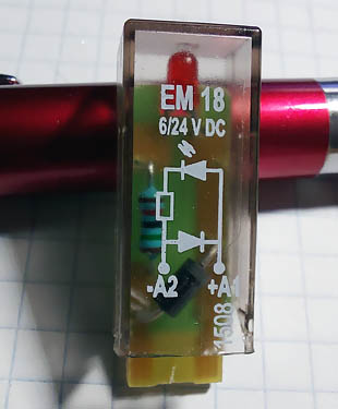 Entstörungsglied mit Leuchtdiode