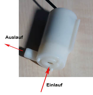 Pumpe Einlauf/Auslauf