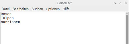 Datei Garten.txt