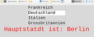 Radiobutton Deutschland